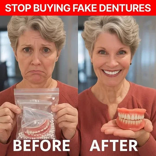 🔥🔥🔥Ends Today: 70% OFF!🦷BRONY™ Custom-Fit Full Functional Dentures Make you more confident
